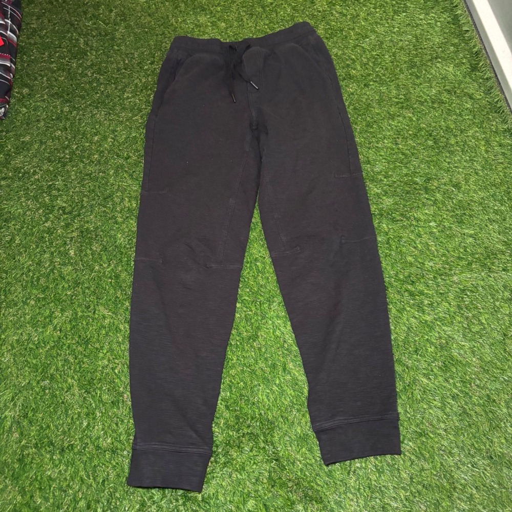 Lululemon ABC Jogger Mens Small Black Heathered Space Dye Athletic Sweatpants